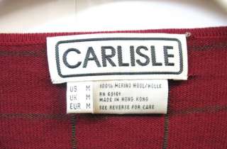 NEW Red Carlisle Women Misses Blouse Top SZ M Wool  