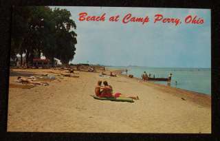 1950s Beach Camp Perry OH Ottawa Co Postcard  