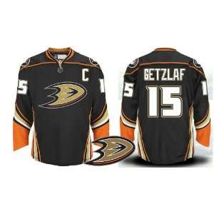 Ducks Authentic NHL Jerseys Ryan Getzlaf Third Black Hockey Jersey 