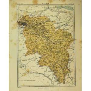  Map Lanark Scotland Britain Britannica Ninth 1882