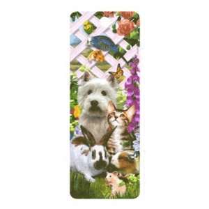  Garden Pets 3 D Bookmark with Tassel