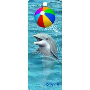  Dolphin With Ball 3 D bookmark