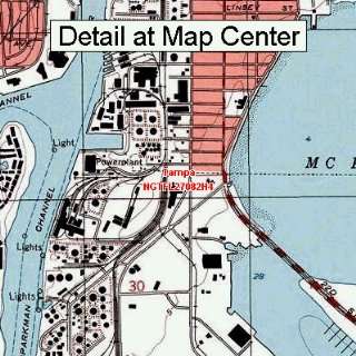  USGS Topographic Quadrangle Map   Tampa, Florida (Folded 