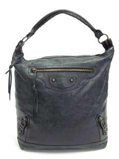 Bolso plano verde de ANTRACITA CHEVRE Hobo de BALENCIAGA