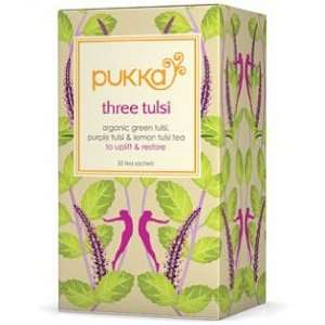  Organic Herbal Tea, Three Tulsi, 20 Tea Bags, Pukka Herbs 