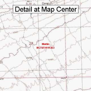   Quadrangle Map   Matlin, Utah (Folded/Waterproof)