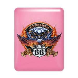  iPad Case Hot Pink Live The Legend Eagle and Engine Route 