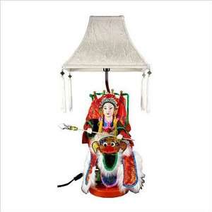   Furniture LMPBUDAI WH Oriental Buda Bride Lamp Shade Color White
