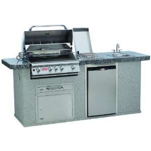  Bull Outdoor ODK   Q NG BBQ Island with Natural Gas Grill 