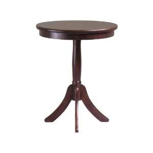    Belmont End Table With Pedestal Legs By Winsome Wood Beauty