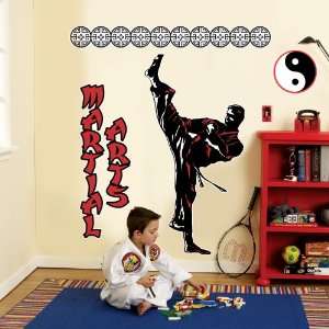   By Party Destination Martial Arts Giant Wall Decals 