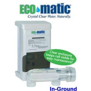  Ecomatic Chlorine Generator 25,000 Gallons Patio, Lawn & Garden