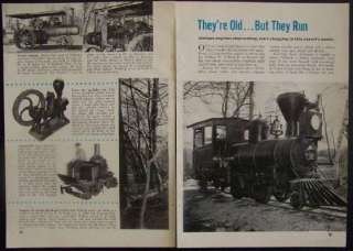 Antique Engines Steam Locomotive 1954 Willock pictorial  