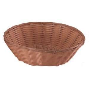  8 Round Plastic Rattan Basket 6/Pack