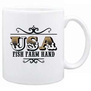  New  Usa Fish Farm Hand   Old Style  Mug Occupations 