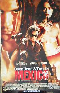 JOHNNY DEPP SIGNED ONCE UPON A TIME IN MEXICO POSTER With COA  