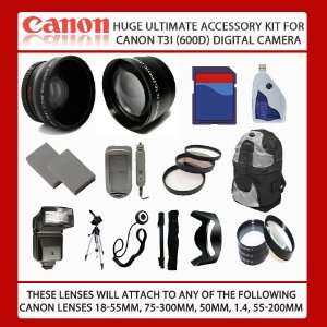   Ultimate Accessory Kit For Canon EOS Rebel T3i (600D) Digital Camera