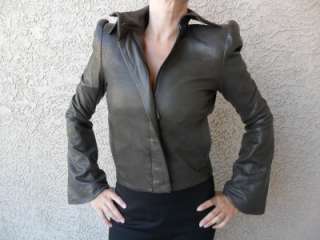 NWT $1800 Boudicca perforated leather jacket  8 US 12UK  