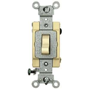   Volt, Toggle 4 Way AC Quiet Switch, Heavy Duty Grade, Grounding, Ivory