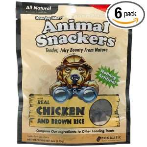 Bounty Bites Animal Snackers, Chicken & Brown Rice, 4 Ounce Bags (Pack 