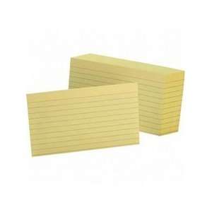  Esselte Colored Ruled Index Card   Canary   ESS7321CAN 