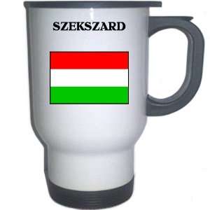 Hungary   SZEKSZARD White Stainless Steel Mug