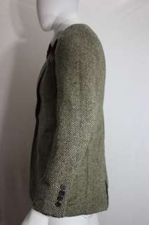 Vintage Mens RALPH LAUREN POLO 3 Piece Fitted Tweed Wool Suit 37 
