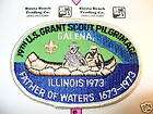 1973, 19th US Grant Pilgrimage,Can​oe,OA 140,Patch,pp,I​L