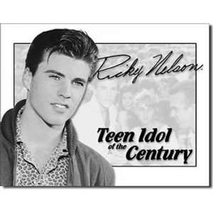  Ricky Nelson Tin Metal Sign  Teen Idol of the Century 