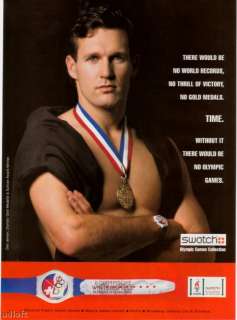 1995 Olympian Dan Jansen Swatch Watch print ad  