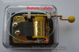 MUSIC BOX WINDUP MECHANICAL Brahms Lullaby MBH17  