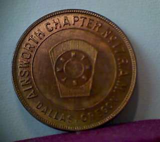 Token  Masonic Vintage; Ch17 Dalles OR BU  