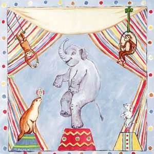 Vintage Circus Animals Canvas Reproduction Baby