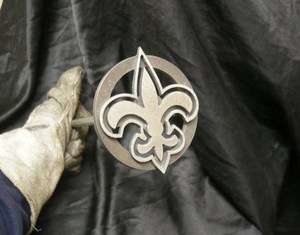 Fleur de lis (Scouts, Saints) novelty branding iron 4 inch  