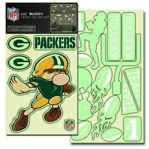  Green Bay Packers Lil Buddy Glow In The Dark Decal Kit 