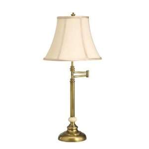 Kichler   70652 Swing Arm Table Lamp 1 Light Portable   Antique Brass 