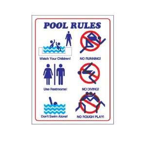  Pool Rules Durable Plastic Sign   With Images Patio, Lawn 