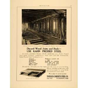 1915 Ad Trussed Concrete Steel Niagara Hotel Toledo Ohio Construction 