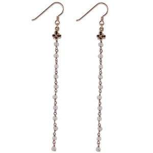  Mila Ladies Earrings in Pink 925 Silver with Rock Crystal 