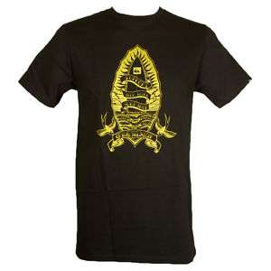 QUIKSILVER MENS LORD OF SURF T SHIRT LARGE BLACK  