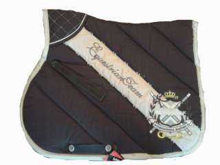 EuroStar Superieur Saddle Pad   Dressage  Black / Red  