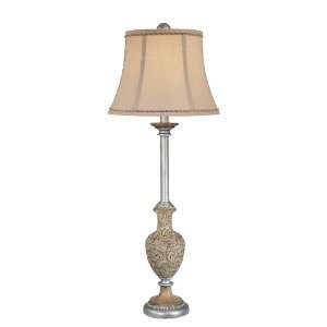 Minka Lighting 1 Light Table Lamp Ambience in Sonoma Silver with Taupe 