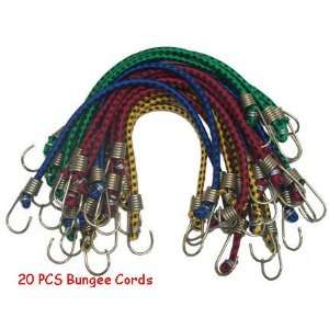  40 Pc Mini Bungee Cords Tie Down 3/16 X 10