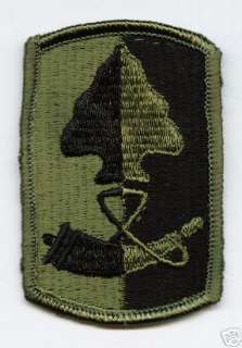 ARMY PATCH 187th INFANTRY BRIGADE SUBDUED  