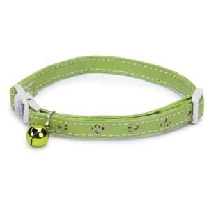  Savvy Tabby Sparkle Paw Cat Collar, Parrot Green Pet 