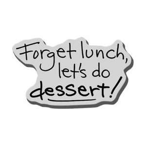  Stampendous Cling Rubber Stamp Forget Lunch; 3 Items/Order 