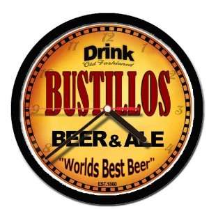  BUSTILLOS beer and ale cerveza wall clock 