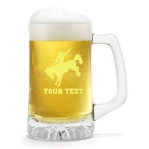  Personalized Rodeo Bronco Busting 25oz Sports Beer Mug 
