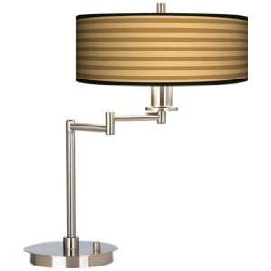  Butterscotch Parallels Giclee CFL Swing Arm Desk Lamp 