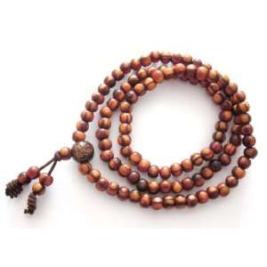  108 Pine Wood Beads Tibetan Buddhist Prayer Japa Mala 